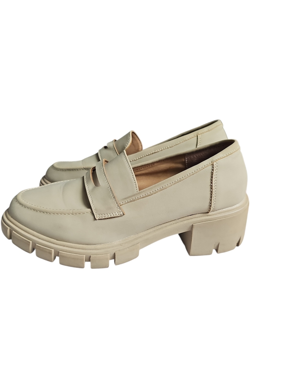 Sincerely Jules 90s Y2K "Dylan" Chunky Platform Heeled Loafers Size: 9